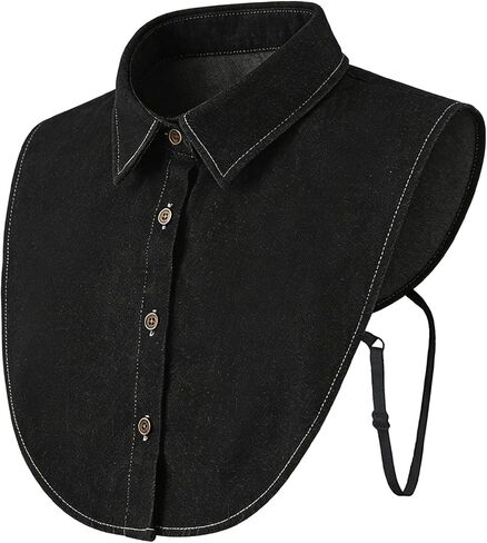 Denim False Collar for Women – The Ultimate Layering Essential for Women, Versatile Detachable Denim False Collar in Saudi Arabia