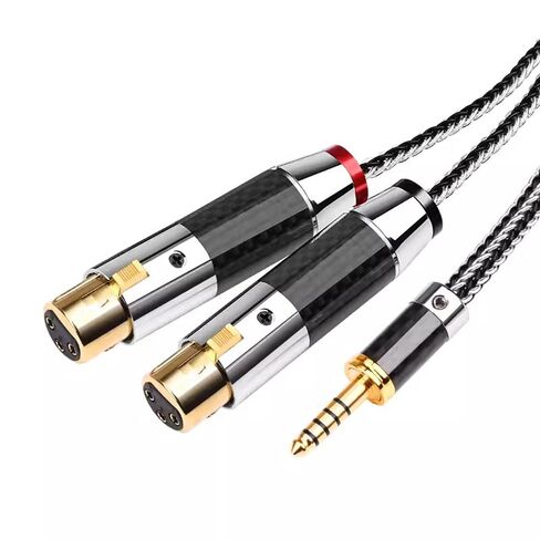 4.4MM Balanced Male to 2 XLR Female Cable,Dual XLR Female Audio Adapter Cord Compatible with NW-WM1A/ WM1Z/ ZX300, PHA-2A Digital Audio Player (0.5M) in Saudi Arabia