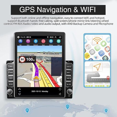 2+64G Double Din Radio Stereo for Chevy Malibu 2013-2015 with Wireless Carplay & Android Auto,9.7 Inch Android 15 Car Audio Receiver GPS Navigation Unit with Bluetooth Head Unit WiFi SWC in Saudi Arabia