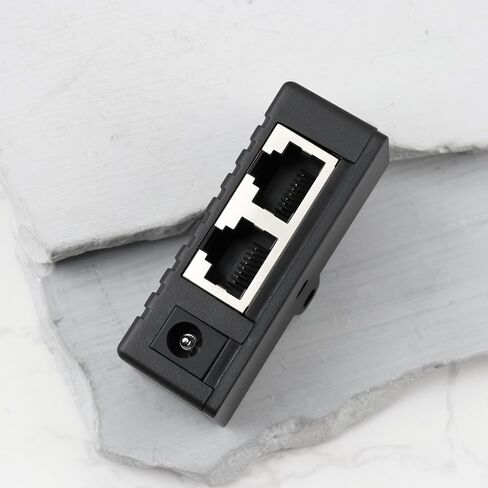 POE Injector DC5521 48V 0.5A for 12V 24V 48V Ethernet Power Supply Black in Saudi Arabia