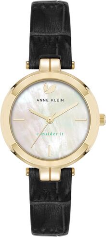 Anne Klein Women's Sustainable Leather Strap Watch, AK/5150 in Saudi Arabia