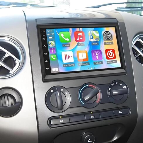 راديو ستيريو للسيارة Ford F150/F250 2004-2014، 7 بوصات Android 15 Carplay Rad، 2+64G كاميرا/ميكروفون AHD مع Carplay وAndroid Auto FM/RDS in Saudi Arabia