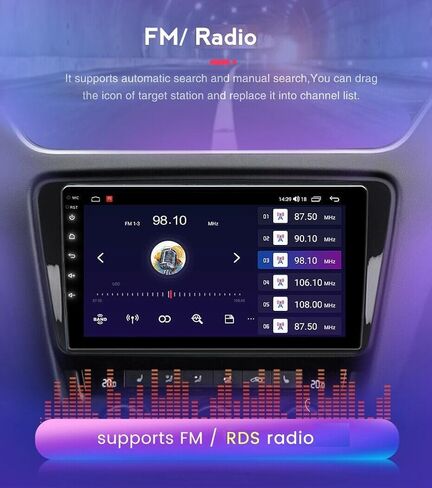 راديو ستيريو للسيارة Ford F150/F250 2004-2014، 7 بوصات Android 15 Carplay Rad، 2+64G كاميرا/ميكروفون AHD مع Carplay وAndroid Auto FM/RDS in Saudi Arabia
