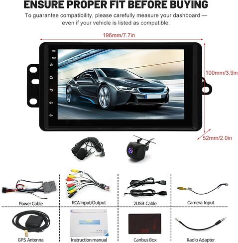 5G WiFi Android 13 Car Stereo for Pontiac Aztek 2001 2002 2003 2004 2005, 7 Inch IPS HD Touch Screen Car Radio Wireless CarPlay Android Auto, GPS FM/SWC Bluetooth 1080P Backup Camera-2+32G in Saudi Arabia
