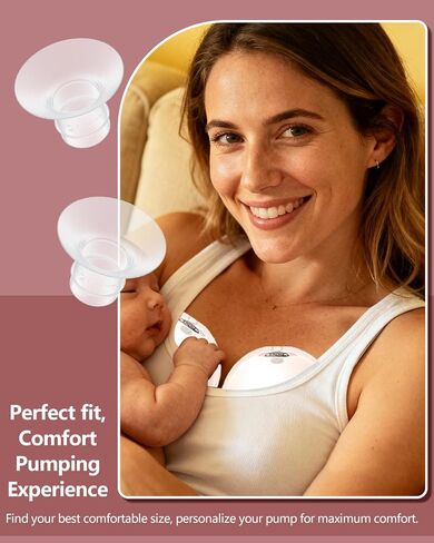 4 قطع إدراج شفة 12 مم متوافقة مع Momcozy/Spectra/eufy/Medela/Elvie/Lansinoh/Paruu مع مضخة شفة/درع 24 مم، مجموعة أدوات ضخ الشفاه الأساسية خيارات مقاس 12-22 مم in Saudi Arabia
