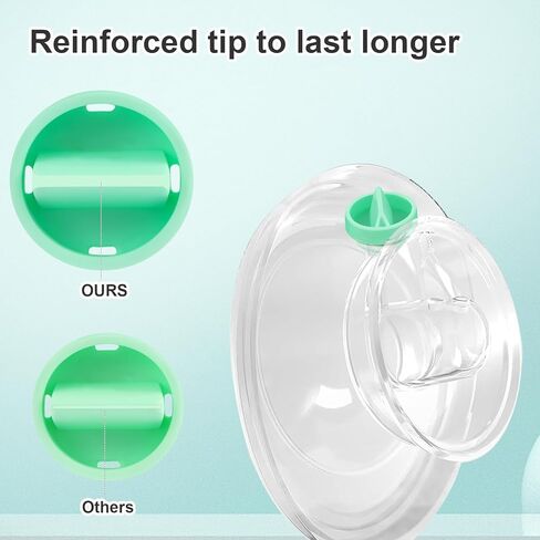 6 قطع من صمامات منقار البط المتوافقة مع مضخة Elvie Stride، قطع غيار صمامات السيليكون الملائمة للطعام، وليس جزء مضخة Stride الأصلي in Saudi Arabia