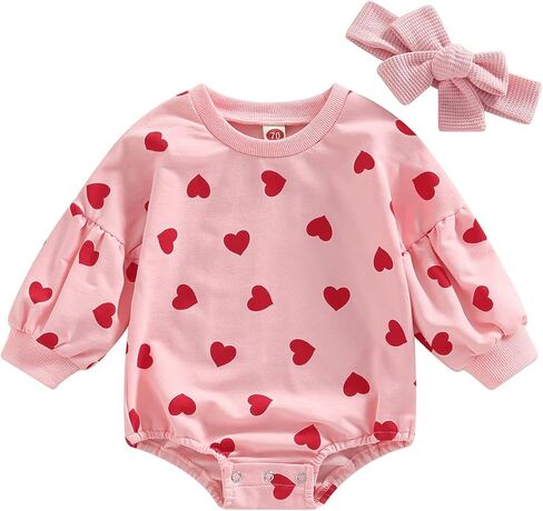 Infant Baby Girl Romper Newborn Clothes Winter Spring Jumpsuit with Headband 2Pcs Outfits 3 6 9 12 18 Months in Saudi Arabia