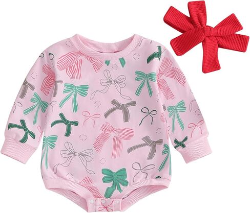 Infant Baby Girl Romper Newborn Clothes Winter Spring Jumpsuit with Headband 2Pcs Outfits 3 6 9 12 18 Months in Saudi Arabia