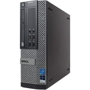 كمبيوتر مكتبي ديل اوبتيبلكس 7010 - انتل كور i7 يصل إلى 3.8 جيجا هرتز أقصى تردد تربو، 16 جيجا DDR3، 1 تيرابايت SSD جديد، واي فاي، USB 3.0، DVDRW، 2X Display Port، Windows 11 Pro (متجدد) in Kuwait