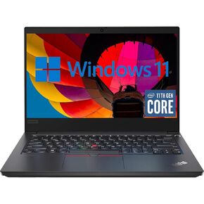 كمبيوتر محمول Lenovo ThinkPad E14 Gen2 Win11 Pro، 14 بوصة FHD (1920x1080) كمبيوتر محمول E14، Intel Core 4-Core i5-11th، ذاكرة وصول عشوائي 16 جيجابايت، 512 جيجابايت SSD (متجدد) in Kuwait