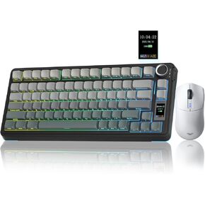 مجموعة لوحة مفاتيح وماوس لاسلكية من AULA، لوحة مفاتيح ميكانيكية S75 Pro + ماوس لاسلكي SC580 in Kuwait