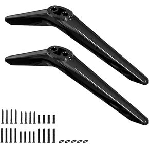 حامل تلفزيون لاستبدال أرجل تلفزيون هايسنس، لتلفزيون هايسنس 40H5590F 40H4F 40H3F9 40H4030F1 43H4F 43H4030F 43H4030F أرجل تلفزيون هايسنس، براغي مطابقة مجانية، أسود (متوسط-1) in Kuwait