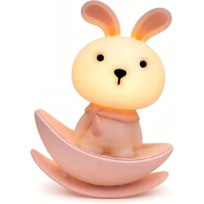 Night Lights for Kids,Rechargeable Nightlight,Small Lamps for Baby Nursery,Pink Bunny Potable Lamp,Soft Eye Caring,Breastfeeding,Sleep Aid,Cute Funny Elegant Gifts for Toddler Boys Girls in Kuwait