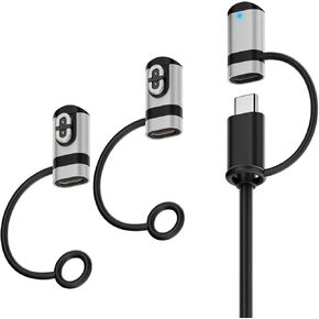 AreMe 3 Pack USB C محول شاحن مغناطيسي، محول شحن من النوع C لـ AfterShokz Aeropex AS800، Shokz OpenRun، OpenRun Pro، OpenRun Mini، OpenComm (فضي) in Kuwait
