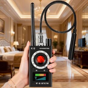 أجهزة كشف الكاميرا الخفية، أجهزة كشف الكاميرات المضادة للتجسس، أجهزة كشف تعقب GPS، أجهزة كشف الأجهزة المخفية للمركبات الترفيهية والفنادق والحمامات والمنازل والمكاتب (أسود) in Kuwait