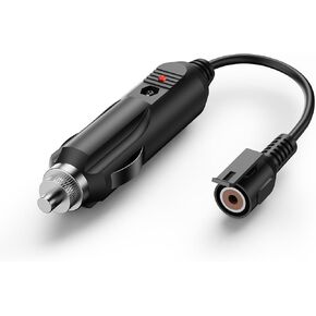 Snowmobile Heated Helmet Connector,Heated Electric Visor Shield Adaptor,Snowmobile Accessory Port RCA Plug ,Indicator Light ,Compatible with Most Heated Electric Shields Helmet Visor,Replaces 5639-645 in Kuwait