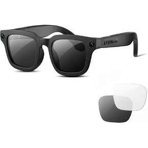 AI Smart Glasses for Cycling & Sports, 8MP Camera Glasses with Hands-Free Video Recording, Bluetooth Audio, Real-Time Translation, Waterproof, Outdoor Action Smart Glasses in Saudi Arabia