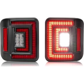 مصابيح خلفية LED من SUPAREE DOT مثبتة مع ضوء الفرامل ضوء عكسي للجري وإضاءة إشارة الانعطاف مناسبة لسيارة Jeep Wrangler JL 2018-2025 in Kuwait