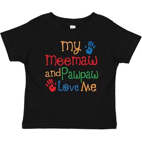 تي شيرت Inktastic My Meemaw وPawpaw Love Me Baby in Kuwait