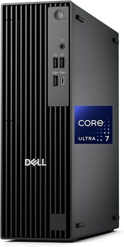 سطح المكتب Dell Pro Slim QCS1250 SFF (يستبدل OptiPlex SFF)، Intel Ultra 7-265K، 32 جيجا DDR5، 1 تيرابايت NVMe SSD، WiFi 6E، BT، USB-C، HDMI/DP، Windows 11 Pro، كمبيوتر صغير الحجم للأعمال - أسود in Kuwait