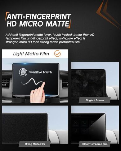 CDEFG Matte Tempered Glass for 2022-2024 Ford Expedition Screen Protector, 12 Inch Touchscreen, for Expedition (XL STX, XLT, Limited, Timberline, King Ranch, Platinum) Accessories Anti-Glare in Saudi Arabia