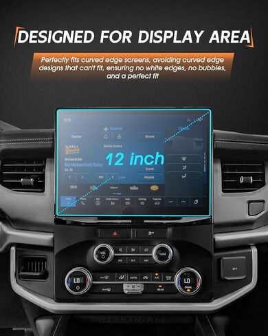 CDEFG Matte Tempered Glass for 2022-2024 Ford Expedition Screen Protector, 12 Inch Touchscreen, for Expedition (XL STX, XLT, Limited, Timberline, King Ranch, Platinum) Accessories Anti-Glare in Saudi Arabia