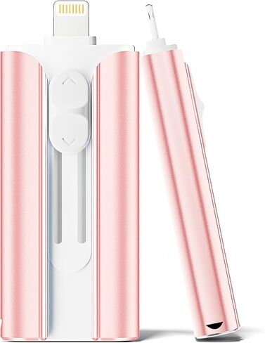 MFi Certified 256GB Flash Drive for iPhone Thumb Drive, USB Memory Stick iPhone Flash Drive Photo Stick for Photos Videos, High Speed External Storage Jump Drive for iPhone/iPad/Android/PC(Rose Pink) in Saudi Arabia