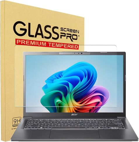YINOVEEN واقي شاشة من الزجاج المقوى مقاس 14 بوصة لعام 2023-2025 Acer Aspire 14 AI/Aspire Spin 14/Aspire Go 14/Aspire 14، Swift 14 AI/Swift X 14/Swift Go 14/Go 14 AI 14 بوصة 16:10 كمبيوتر محمول، 9H، مضاد للخدش in Kuwait