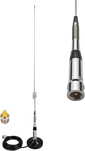 GMRS NMO هوائي 462-467Mhz UHF هوائي سوط المحمول مع قاعدة مغناطيسية 13ft RG58 كابل PL-259 SMA أنثى موصل ماكس الطاقة 150 واط دفعة إشارة الإخراج in Kuwait