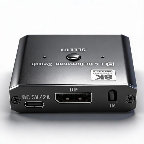 DP1.4 محول ثنائي الاتجاه DisplayPort Switch 8K@60 هرتز DP مع جهاز تحكم عن بعد يدعم 4K@120 هرتز 1080P@240 هرتز متوافق مع DP1.3/1.2/1.1/1.0 لوحدة تحكم ألعاب شاشة الكمبيوتر in Kuwait