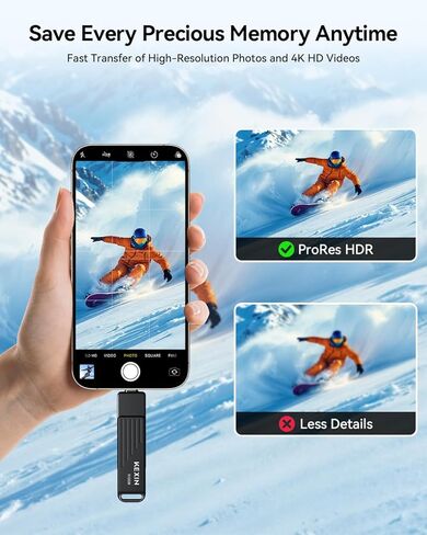 محرك أقراص فلاش KEXIN 512 جيجابايت USB C يصل إلى 1000 ميجابايت/ثانية محرك إبهام مزدوج 512 جيجا مع موصلات من النوع C وUSB-A USB 3.2 Gen 2 USB عصا ذاكرة دوارة لهاتف iPhone 15/16/17 والهاتف الذكي والكمبيوتر اللوحي والكمبيوتر المحمول in Kuwait