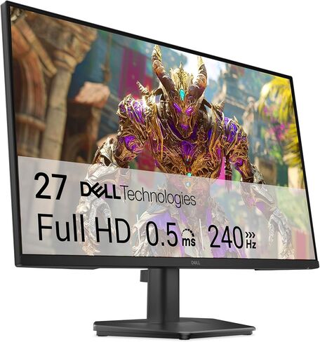 Dell 27 240Hz Gaming Monitor - SE2726HG - 27-inch FHD (1920x1080) 240Hz Display, in-Plane Switching (IPS) Technology, AMD FreeSync Premium, TÜV 3-Star, 2X HDMI, DisplayPort 1.4, Tilt in Saudi Arabia