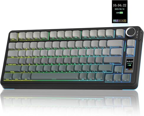 مجموعة لوحة مفاتيح وماوس لاسلكية من AULA، لوحة مفاتيح ميكانيكية S75 Pro + ماوس لاسلكي SC580 in Kuwait