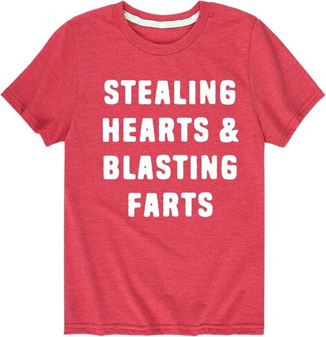 Instant Message - Stealing Hearts and Blasting Farts Valentine's Day- Toddler Short Sleeve T-Shirt in Saudi Arabia