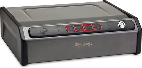 Hornady Rapid Safe Keypad Vault مع RFID Touch Free Entry، 97436 - مسدس مقاوم للعبث آمن مثالي لتخزين المسدسات وإكسسوارات الأسلحة والأشياء الثمينة - ثلاث طرق دخول مع علامتي RFID متضمنتين in Saudi Arabia