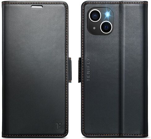 for iPhone 13 Case Wallet with RFID Blocking Card Holder, PU Leather Kickstand Protective Flip Phone Cover Fit for iPhone 13 6.1", Bluish Green in Kuwait