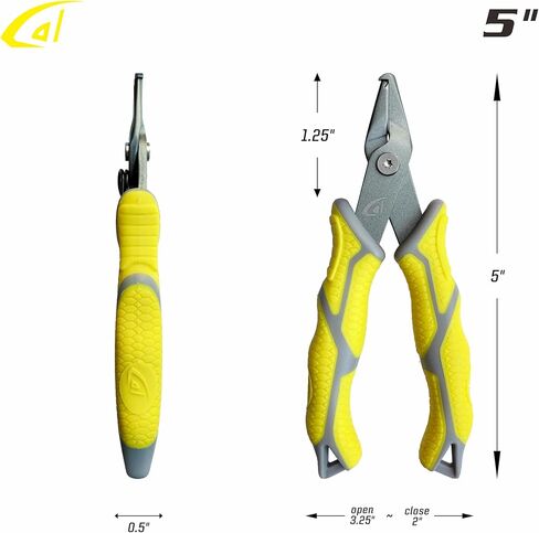 danco Karl 5" Split Ring Fishing Plier– Stainless Steel, Corrosion Resistant, Saltwater Safe Line Cutter – Compact Split Ring Fishing Tool in Saudi Arabia