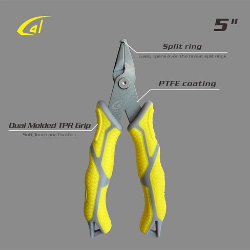danco Karl 5" Split Ring Fishing Plier– Stainless Steel, Corrosion Resistant, Saltwater Safe Line Cutter – Compact Split Ring Fishing Tool in Saudi Arabia