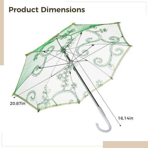 Lace Parasol Umbrella For Wedding, 8 Pcs Decorative Lace Parasols, For Parties And Photography, Indoor And Outdoor in Kuwait
