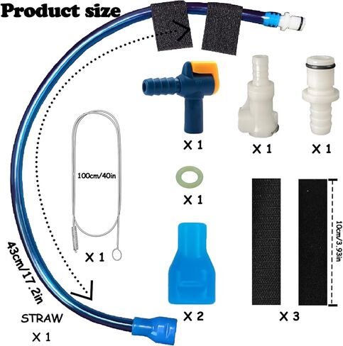 Helmet Hands-Free Drink Tube Kit, Quick Connector with Attachment in Saudi Arabia