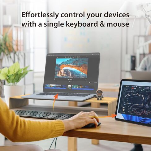 j5create AeroDrop CrossLink Wireless Dongle - Instant Share Files, Photos, Keyboard, Mouse, and Screen Between iPhone/iPad/Android and Windows Computer (JUAW22) in Saudi Arabia