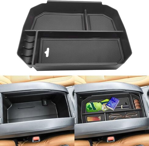 منظم وحدة التحكم المركزية ABS متوافق مع ملحقات Toyota Highlander 2015-2017 منظم وحدة التحكم المركزية صندوق مسند الذراع للتخزين المضمن مناسب لهايلاندر (أحمر) in Kuwait