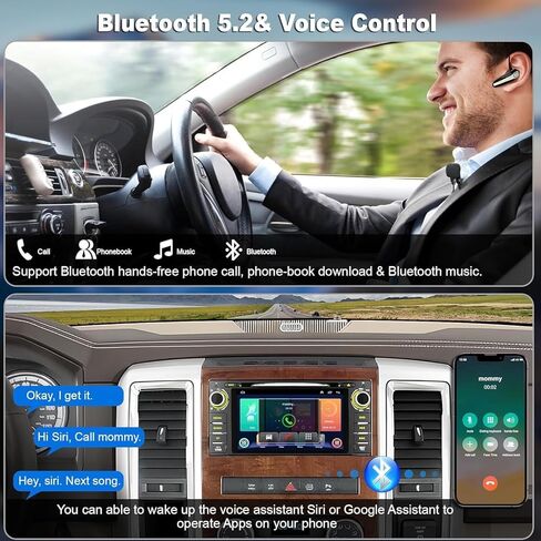 راديو السيارة ستيريو مع مشغل CD/DVD لسيارة Dodge RAM 1500 2500 3500 (2009-2012)، لسيارة Jeep Wrangle/Unlimited (2007-2015)، وحدة رأس 7 بوصة مع CarPlay وAndroid Auto، بلوتوث ونظام تحديد المواقع العالمي للملاحة in Kuwait