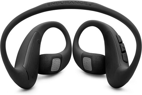 JBL Endurance Pace - Open-Ear Sport Headphones with Memory Wire Neckband, Water & dust Proof (IP68), 2 beamforming mics, up to 10 Hours of Music, Hands-Free Calls and Music Management (Black/Grey) in Saudi Arabia