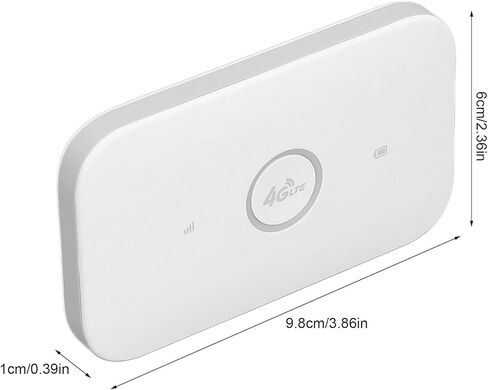 4G LTE Mobile Hotspot 300Mbps Fast Portable WiFi Device for Travelers Ideal for Home Office Work White in Saudi Arabia