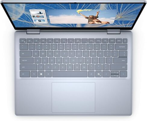 Dell Inspiron 14 2-in-1 Laptop - 14" 60Hz WUXGA IPS Touchscreen - Intel Core 7 150U 5.4Ghz 10-Core - Intel Arc Graphics Shared - 64GB RAM - 2TB SSD - W11P - HD Audio - 1080p FHD Camera - Ice Blue in Saudi Arabia