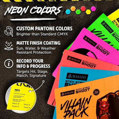 أهداف إطلاق النار الشريرة من MASANI - 12 حزمة من الأهداف الورقية - 2X كل وحش - داخلي/خارجي، متعة نطاق الفناء الخلفي لجميع مسدسات BB والمسدسات والبندقية والقوس والنشاب والرماية والكريات وبنادق Airsoft - 12 × 18 بوصة in Kuwait