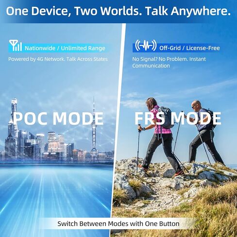 TIDRADIO TD-M2 Pro Unlimited Range Rapid Global Walkie Talkies,Dual Mode -4G LTE PoC Radio with SIM Card+FRS Two Way Radio Long Range Global PTT 2-way Radios for Family,Business,Company,Outdoor -2Pack in Saudi Arabia