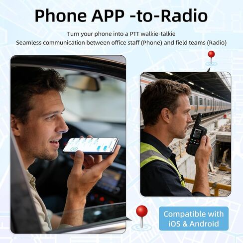 TIDRADIO TD-M2 Pro Unlimited Range Rapid Global Walkie Talkies,Dual Mode -4G LTE PoC Radio with SIM Card+FRS Two Way Radio Long Range Global PTT 2-way Radios for Family,Business,Company,Outdoor -2Pack in Saudi Arabia