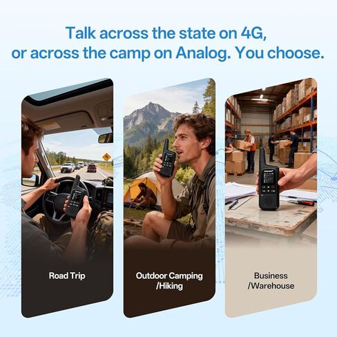 TIDRADIO TD-M2 Pro Unlimited Range Rapid Global Walkie Talkies,Dual Mode -4G LTE PoC Radio with SIM Card+FRS Two Way Radio Long Range Global PTT 2-way Radios for Family,Business,Company,Outdoor -2Pack in Saudi Arabia